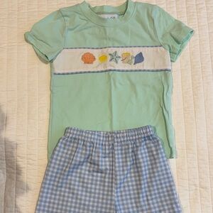 Mint Green and Blue Kids Matching Set